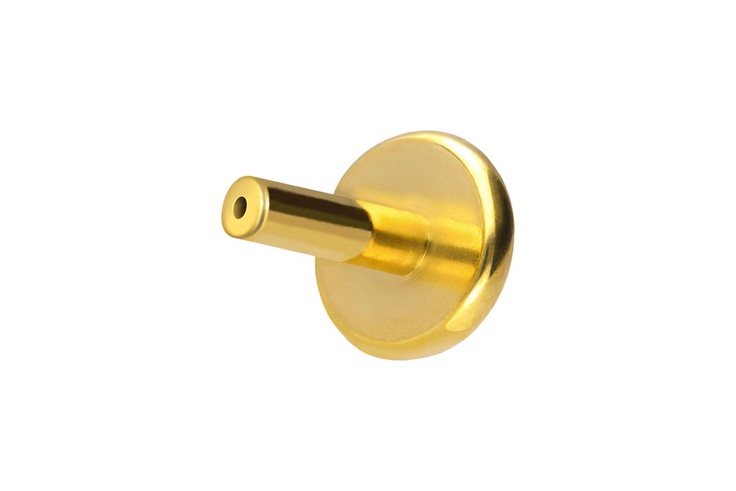 Titan Labret Piercing mit Push Fit ohne Kugel